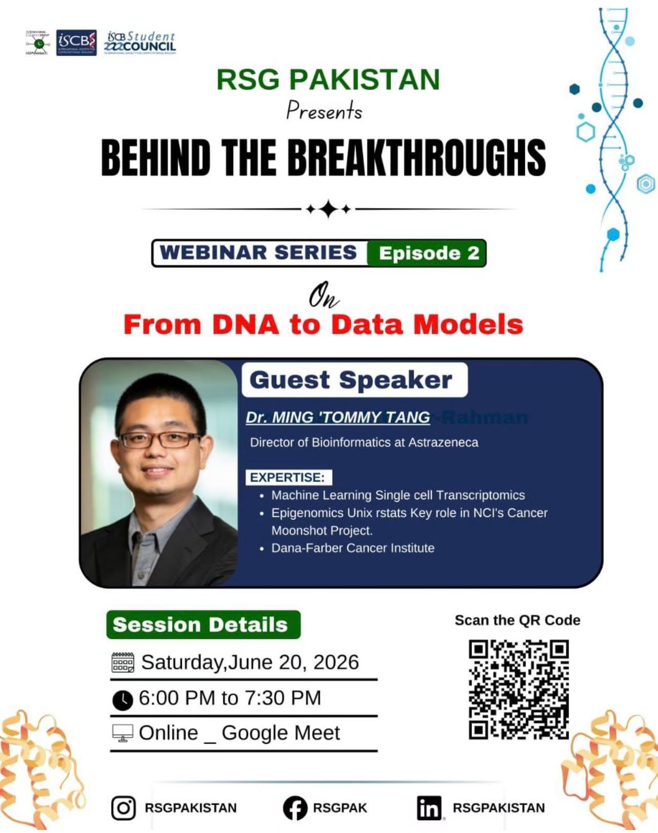 RSG Pakistan bioinformatics career talk