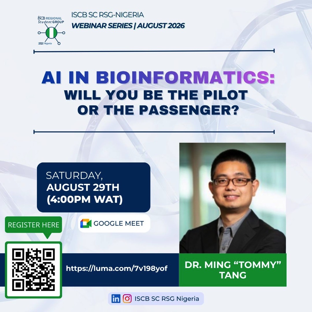 AI in Bioinformatics: Will You Be the Pilot or the Passenger? — RSG Nigeria August 2026 Webinar